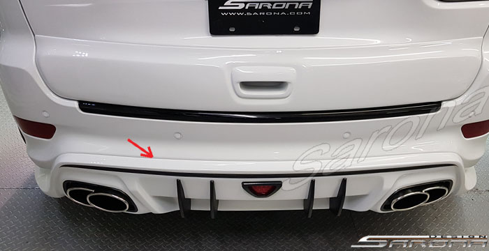 Custom Jeep Grand Cherokee  SUV/SAV/Crossover Rear Lip/Diffuser (2011 - 2021) - $750.00 (Part #JP-010-RA)